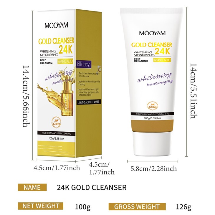 MOOYAM 24K Gold Facial Cleanser