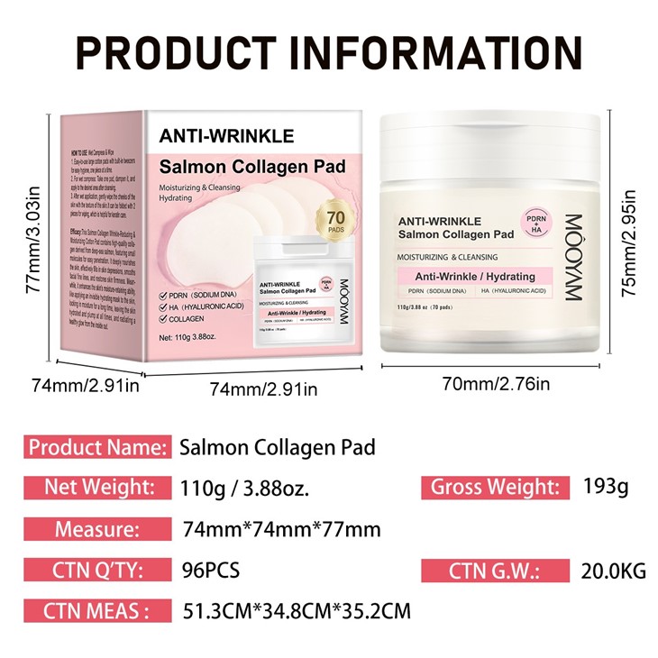 MOOYAM Anti-Wrinkle Salmon Collagen Pads price