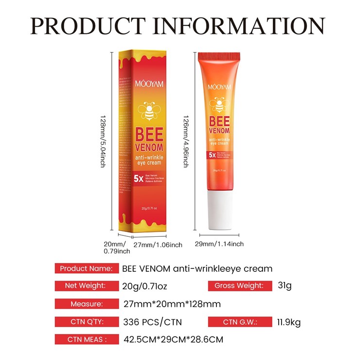MOOYAM Bee Venom Anti-Wrinkle Eye Cream high quality