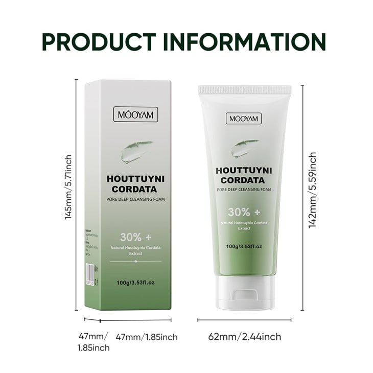 MOOYAM Houttuyni Cordata Pore Deep Cleansing Foam manufacturers