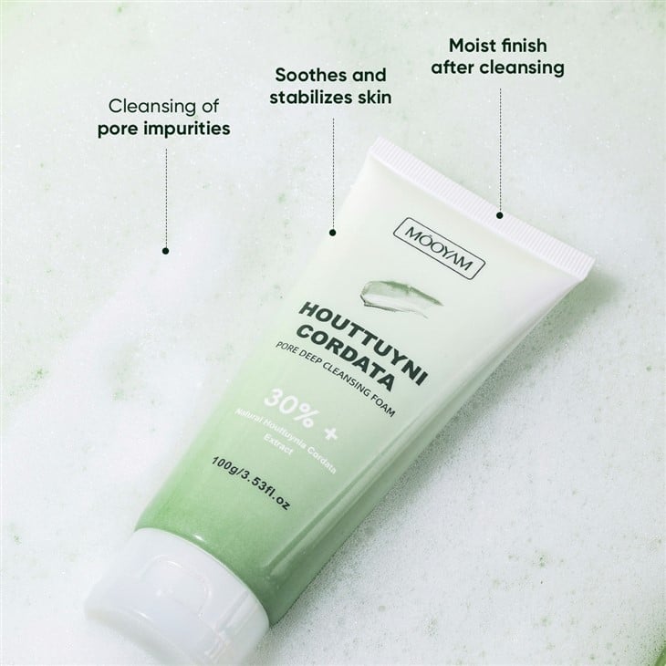 MOOYAM Houttuyni Cordata Pore Deep Cleansing Foam best