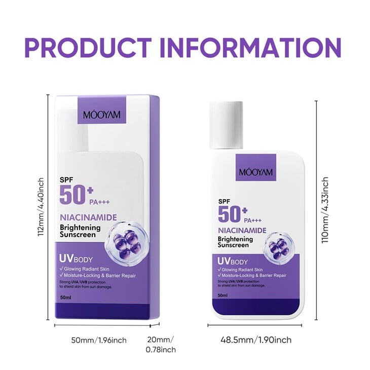 MOOYAM Niacinamide Moisturizing Sunscreen factory