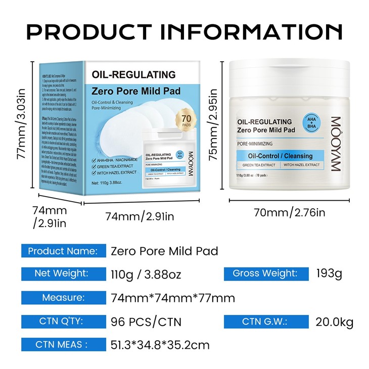 MOOYAM Oil-Regulating Zero Pore Mild Pads best