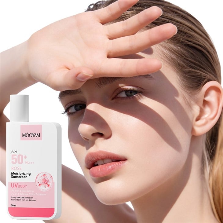 MOOYAM Rose Moisturizing Sunscreen high quality