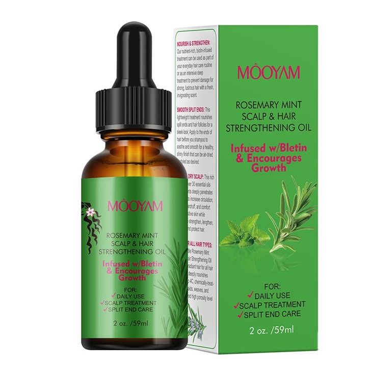 MOOYAM Rosemary Mint Scalp & Hair Strengthening Oil