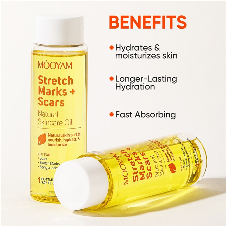 MOOYAM Stretch Marks + Scars Natural Skincare Oil factory