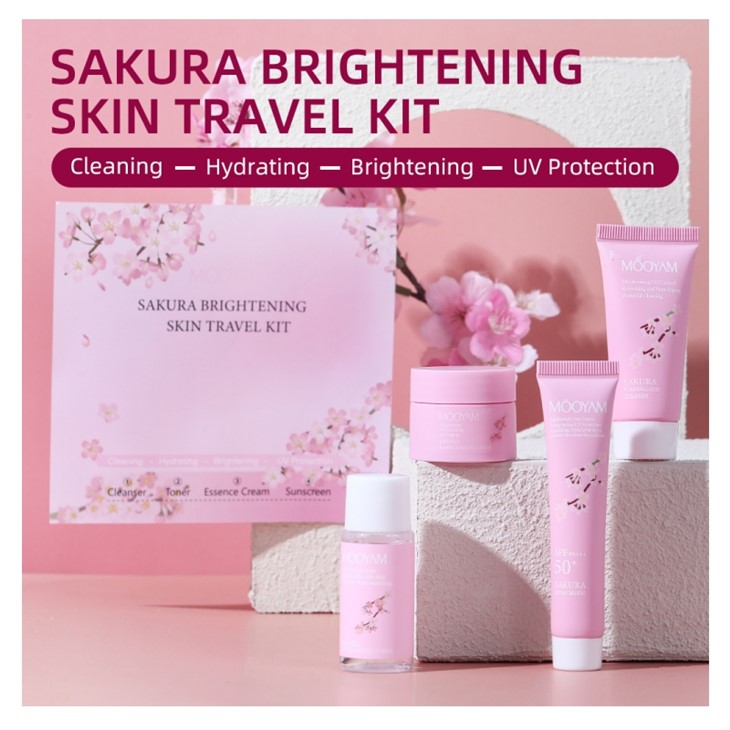 Sakura Brightening Skin Travel Kit