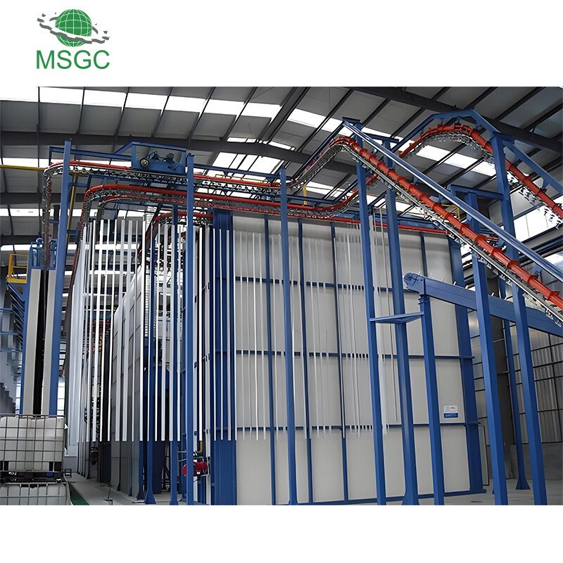 Linea di rivestimento in polvere verticale