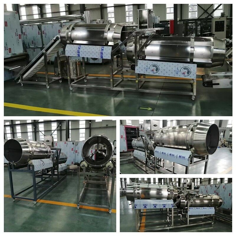 double drum flavoring machine