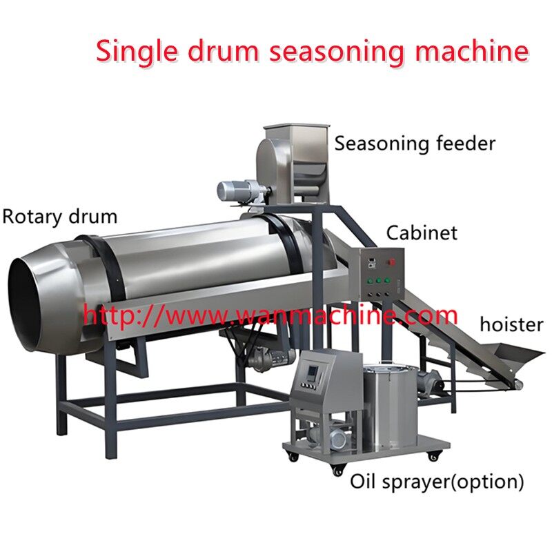 single drum seasoning machine
