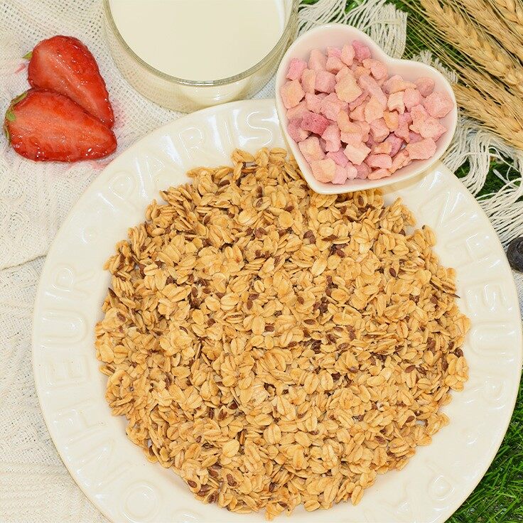 Jasminpfirsich -Instant -Haferflocken