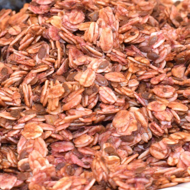 Erdbeer -Instant -Haferflocken