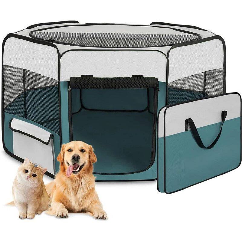 Pabell anifail anwes plygadwy