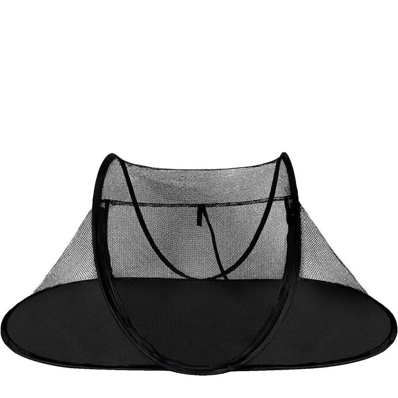 Pabell anifeiliaid anwes pop-up yn arddull bag net