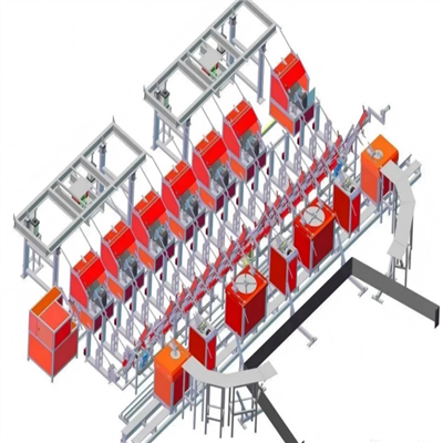 Línea de producción de barra de acero de cuatro cabezas horizontal CNC y línea de producción de flexión