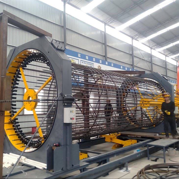 Máquina de fabricación de jaulas de acero