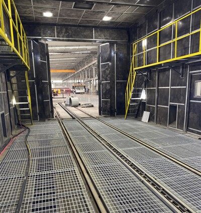 Wind Recovery Sandblasting Room