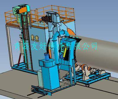 Peiriant ffrwydro saethu twr pŵer gwynt