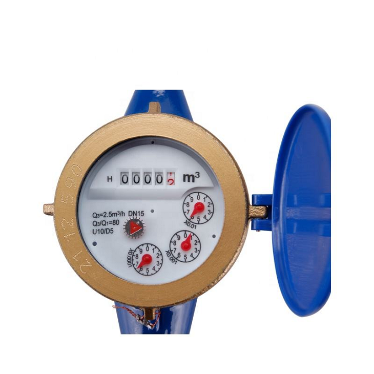 Brass Shell Wet Type Multi Jet Water Meter factory