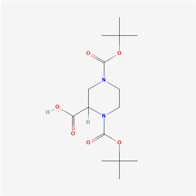 1,4-Bis(tert-butoxycarbonyl)-2-piperazinecarboxylic Acid