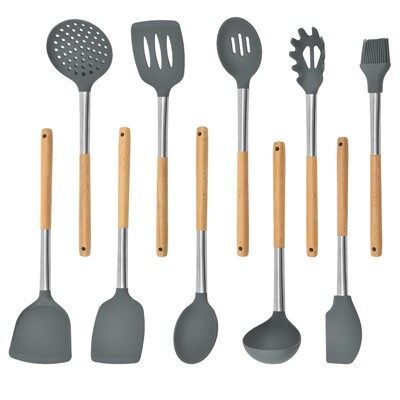 Ensemble ustensiles de cuisine en silicone 10pcs