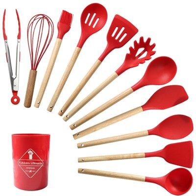 Ensemble d'ustensiles de cuisine en silicone 12pcs