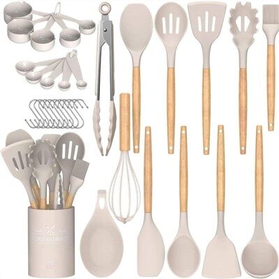 Ensemble d'ustensiles de cuisine en silicone 33pcs