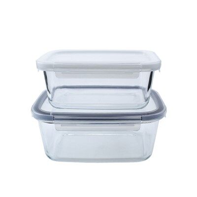 Rectangular Glass Food Container