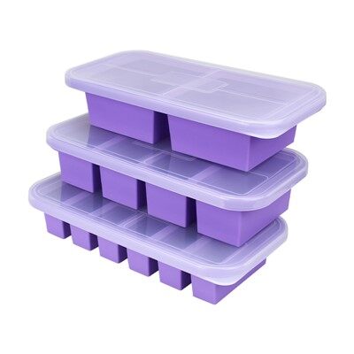 蓋付きのシリコンスープフリーザー容器