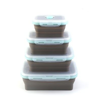 Square Silicone Lunch Box