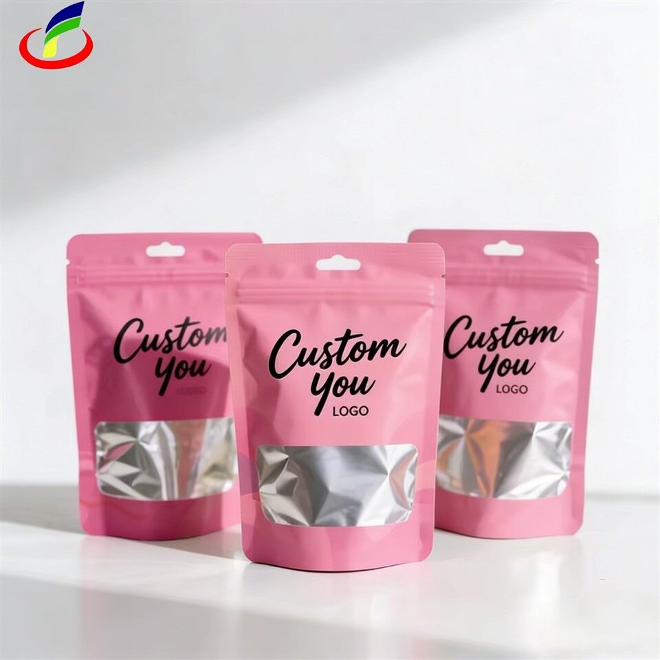 Pink Stand Up Pouches factory