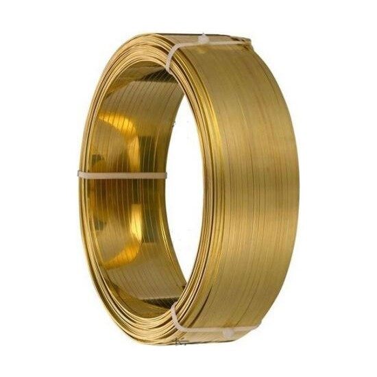 Alambre plano de latón