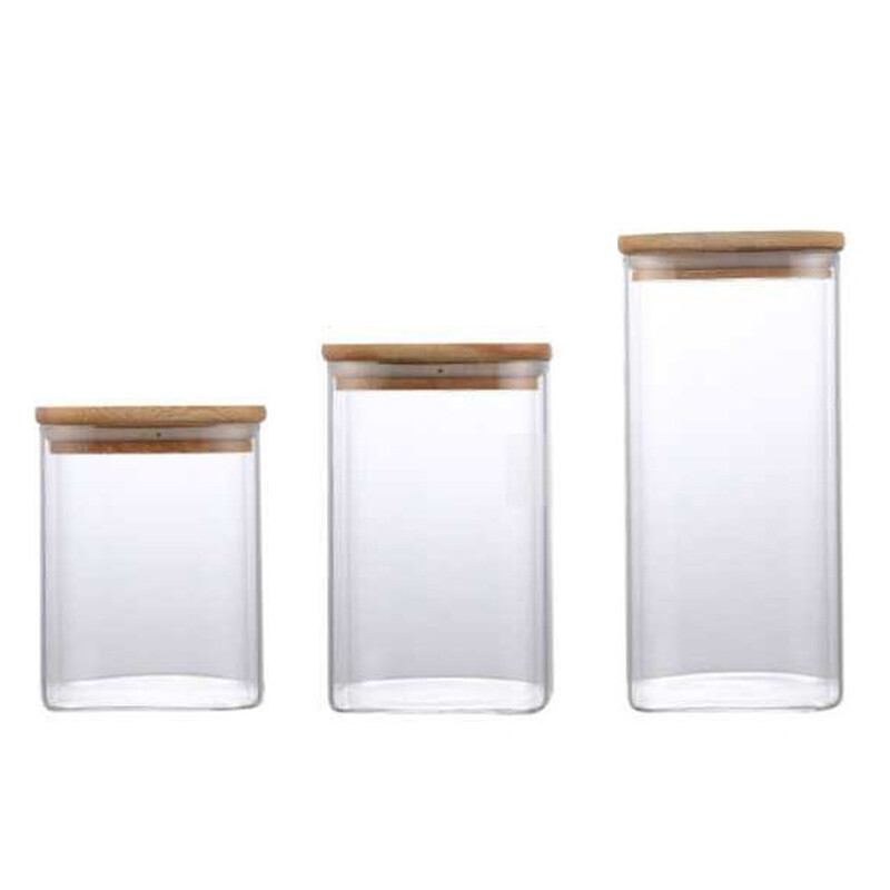 Bunene ya nene ya Kuteka Borosilicate Jar