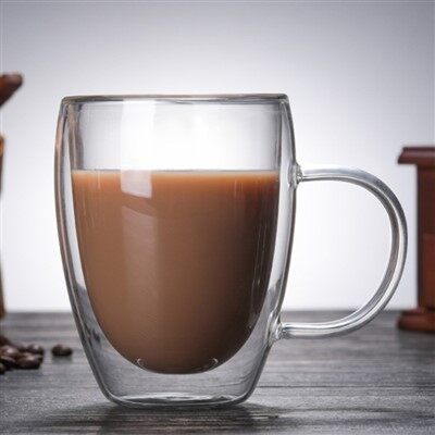 Hoë borosilikaat dubbel-ommuurde glas