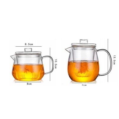 Borosilicate tsaw ai Glass Teapot hpe Filter hte rau