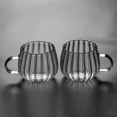 Stor kapacitet gennemsigtig kaffekop