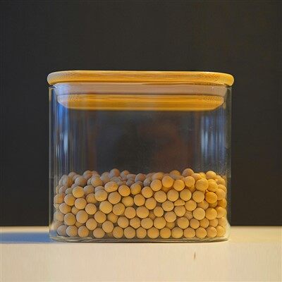 정사각형 보로 실리케이트 저장 용기