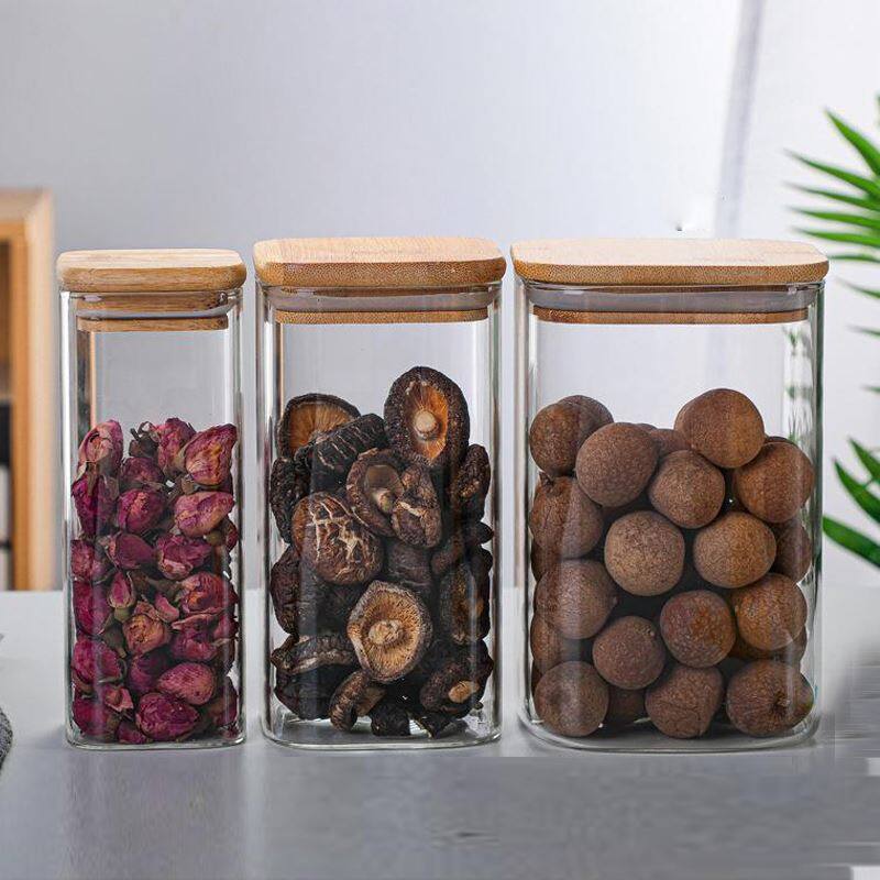 Fjouwerkante hege borosilikaat opslachtank