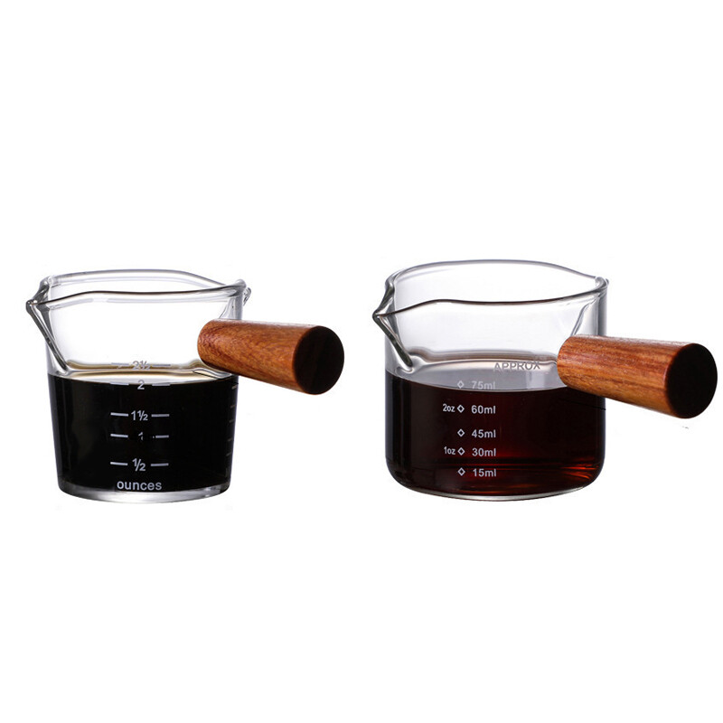 Lige håndtag dobbelt tud kaffekop