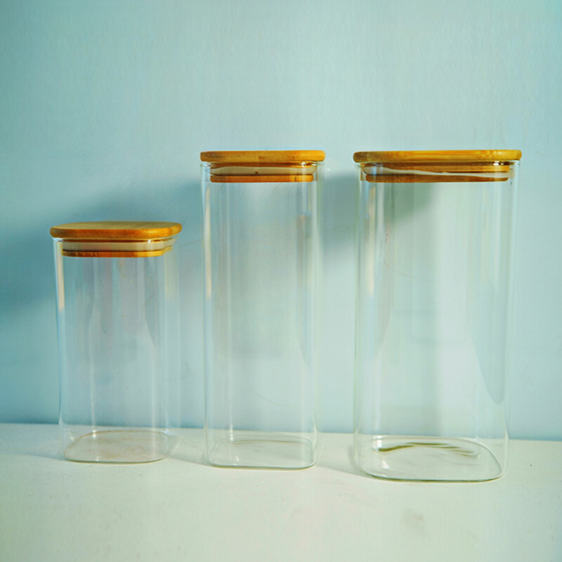 Straight Mouth Borosilicate Storage Jar