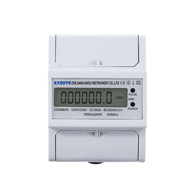 Medidor digital monofásico 4P Din Rail