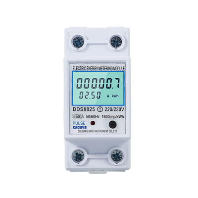 Medidor de energia em trilho Din de reinicialização monofásica