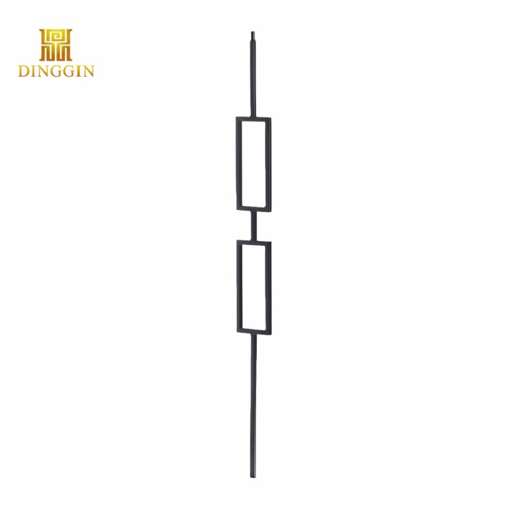 1 Double Rectangle metal baluster for interior stairs
