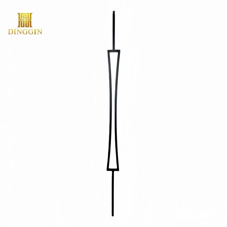 1 Hourglass wrought iron interior stair baluster