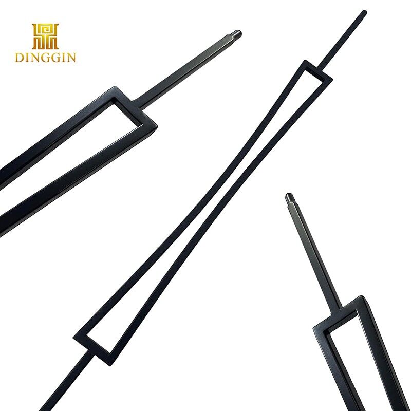 2 Hourglass wrought iron interior stair baluster