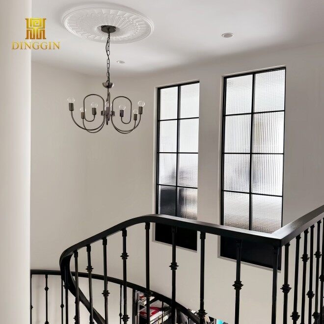 black wrought iron spindles