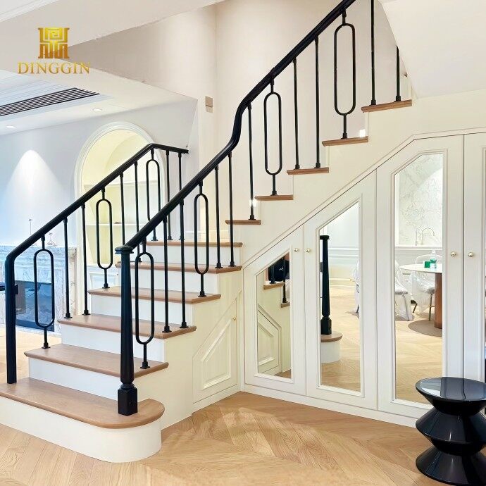 44 inch black metal baluster