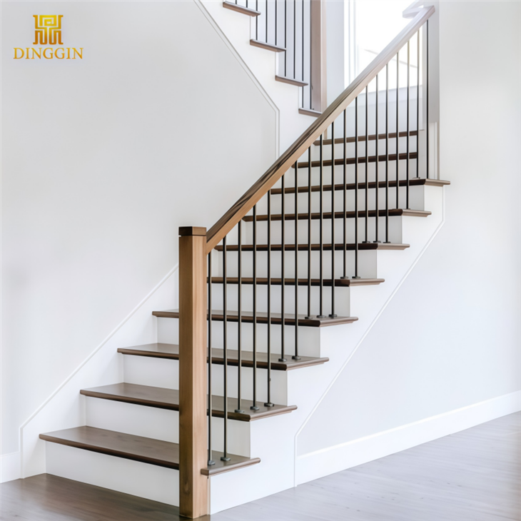 Plain bar wrought iron stair balusters