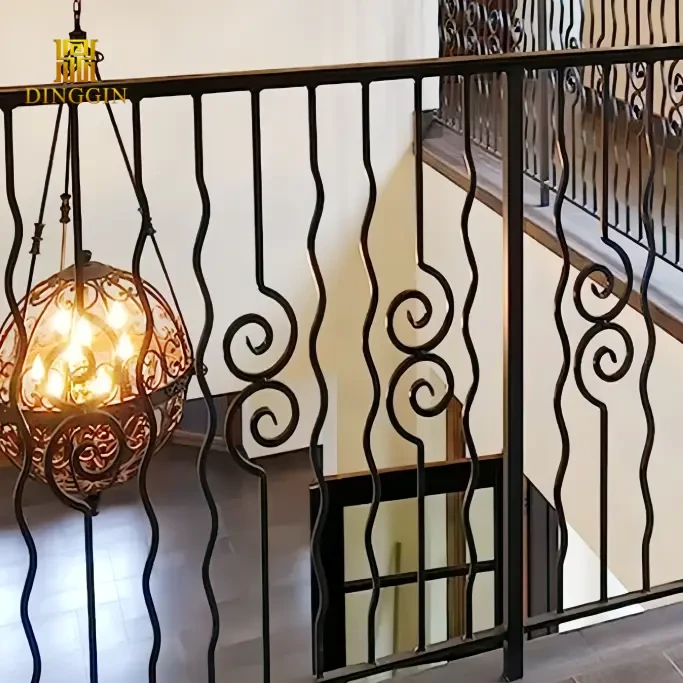 decorative metal balusters wavy