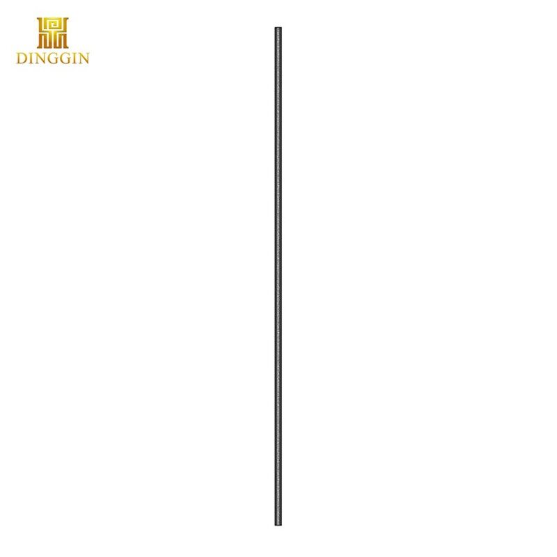 1 Plain Round hollow wrought iron baluster